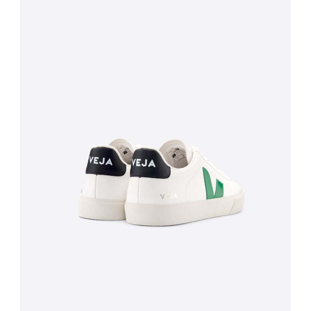 Veja CAMPO CHROMEFREE Men's Low Tops Sneakers White/Black | NZ 204JPQ